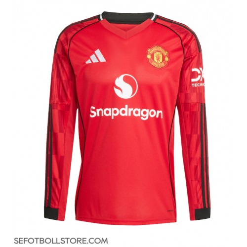 Manchester United Replika Hemmatröja 2025-26 Långärmad